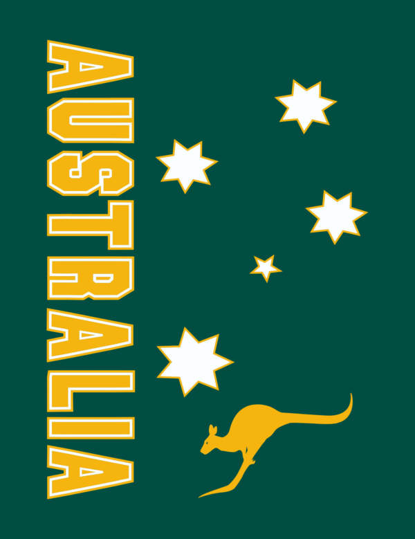 Aussie Green Cricket Team Mens Half Hand TShirt - Image 5