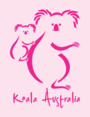 2 Cute Koalas Pink Half Hand TShirt