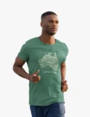 Towns of Aust Map Mens Half Hand TShirt