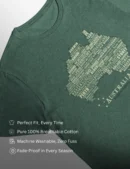 Towns of Aust Map Mens Half Hand TShirt