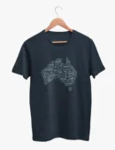 Aussie city names Navy Blue Mens Half Hand TShirt
