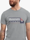 Aussie Grey Mens Half Hand TShirt