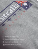 Aussie Grey Mens Half Hand TShirt