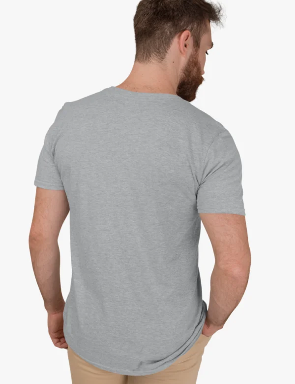 Aussie Flag Grey Mens Half Hand TShirt - Image 3