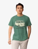 Aussie Tourist Mens Half Hand Green TShirt