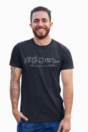 Aussie Animals Mens Half Hand TShirt