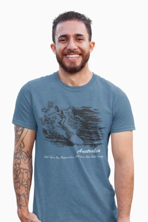 Aussie Tourist Mens Half Hand TShirt