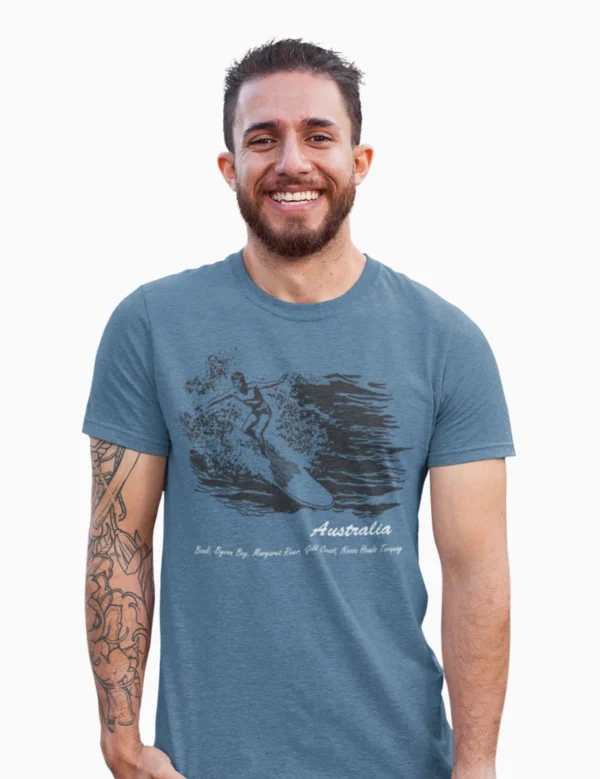 Aussie Tourist Mens Half Hand TShirt