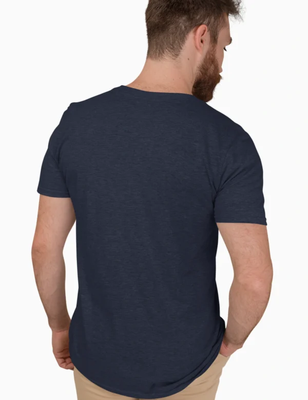 Aussie Turtle Mens Half Hand Navy Blue TShirt - Image 2