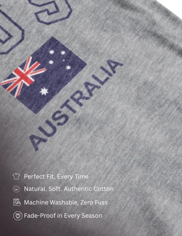 Australian Flag Grey TShirt - Image 6
