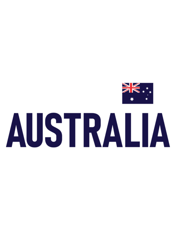 Aussie Down Under White Mens Half Hand TShirt - Image 4